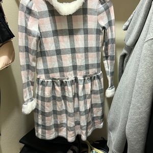 plaid pink dress